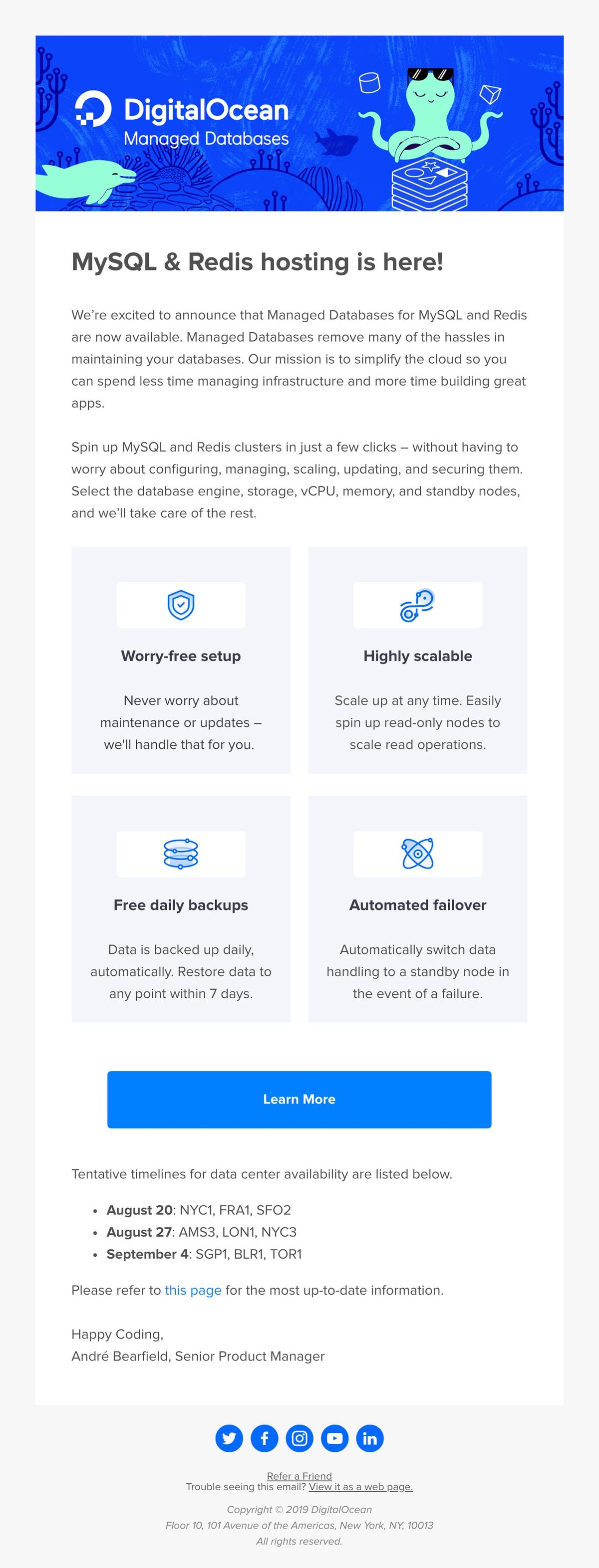 DigitalOcean character illustrations email