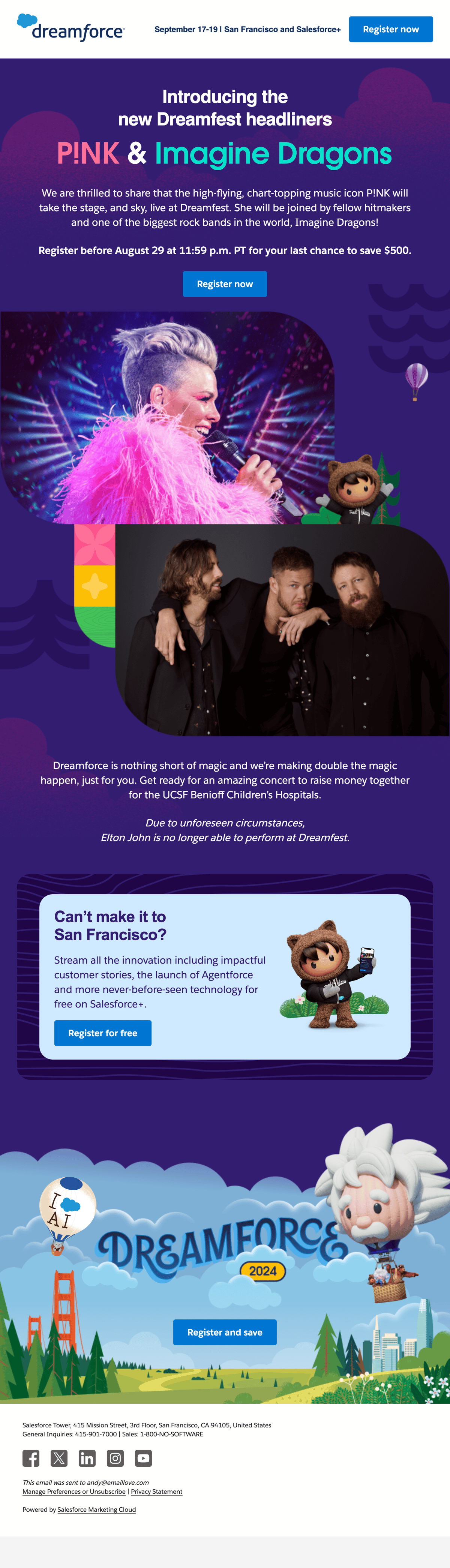 Salesforce character illustrations email