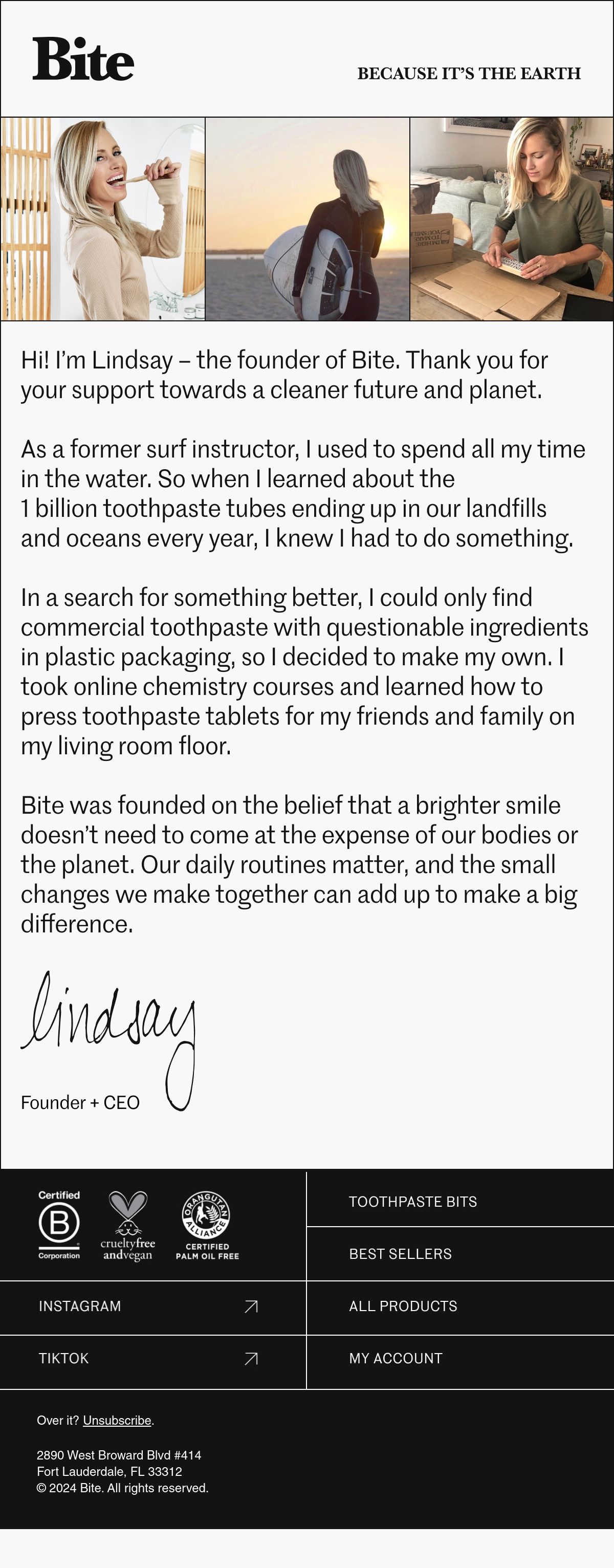 Bite founder email
