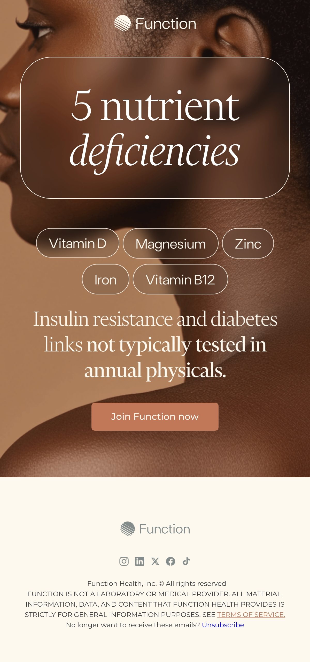 Function Health onboarding email