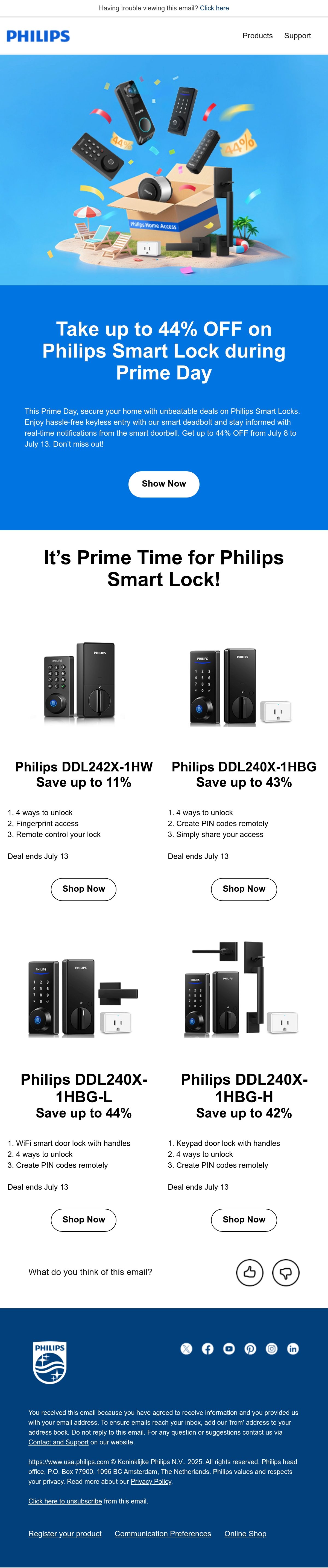 Philips prime day email