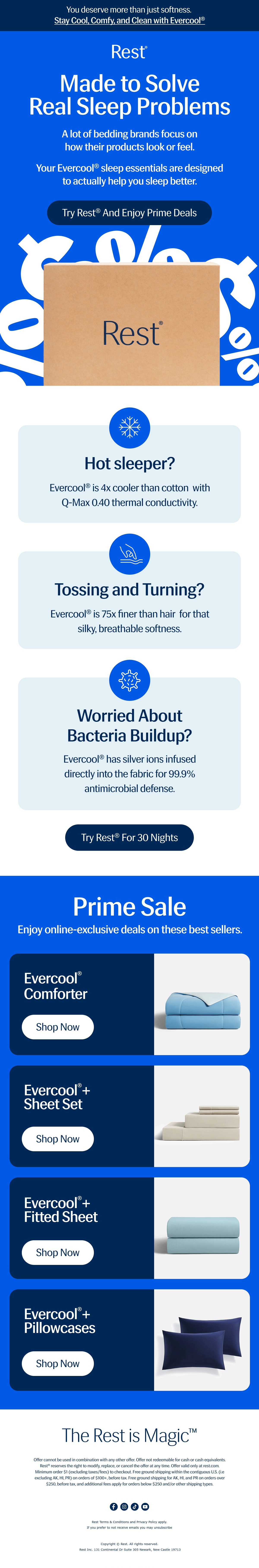 Rest prime day email