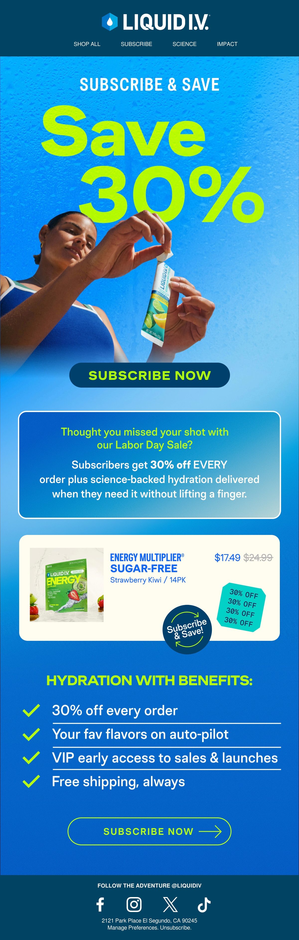 Liquid I.V. labor day email