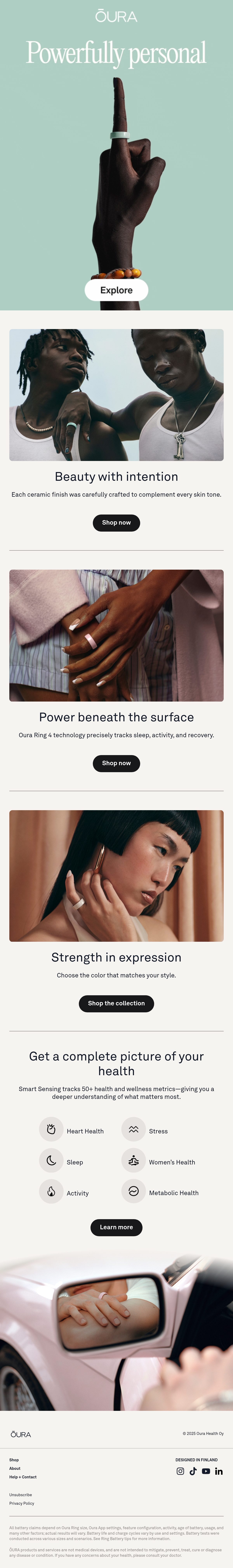 Oura digital app email