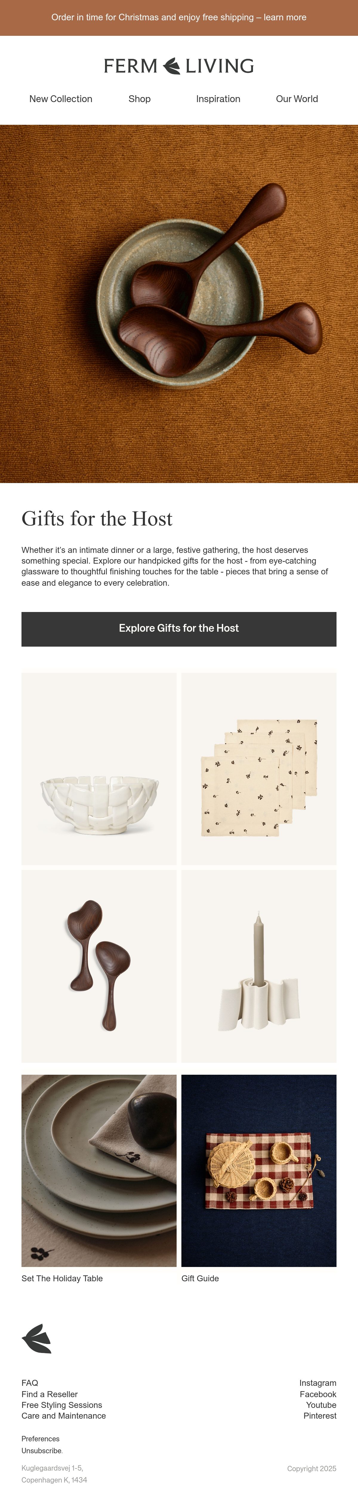 Ferm Living christmas email