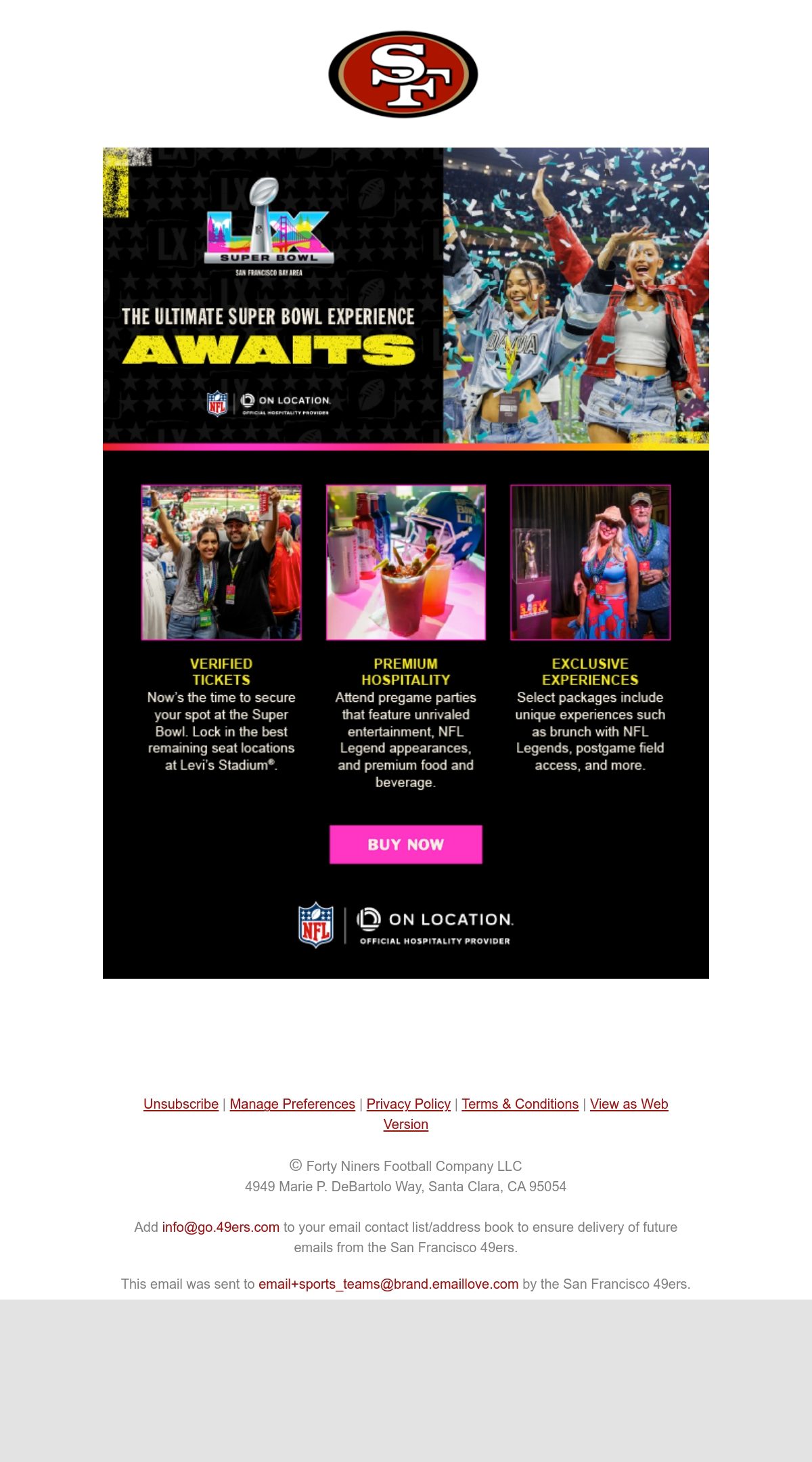 49ers Faithful Insider football email