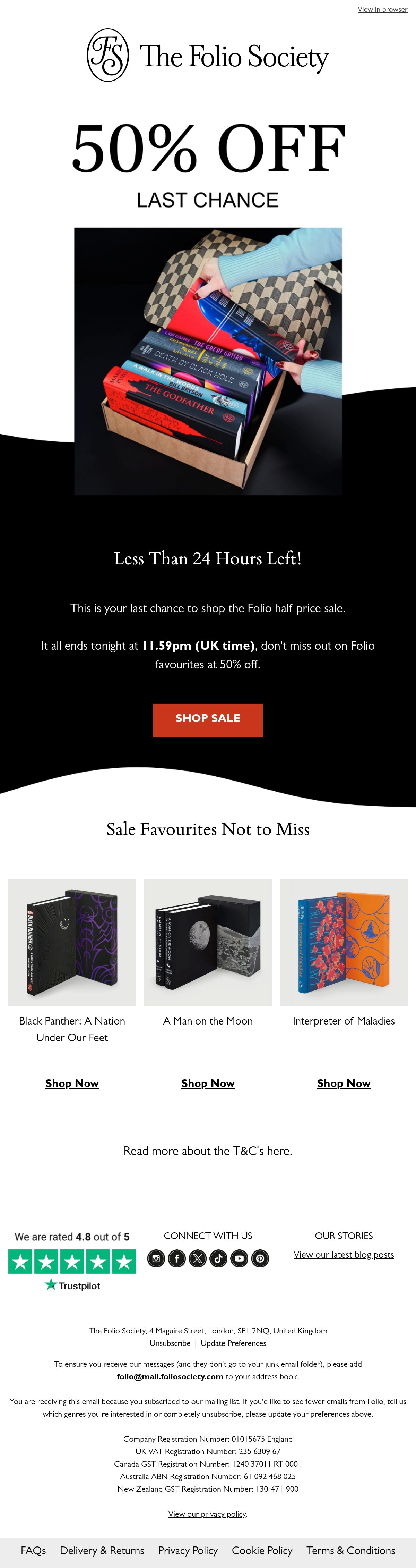The Folio Society books email