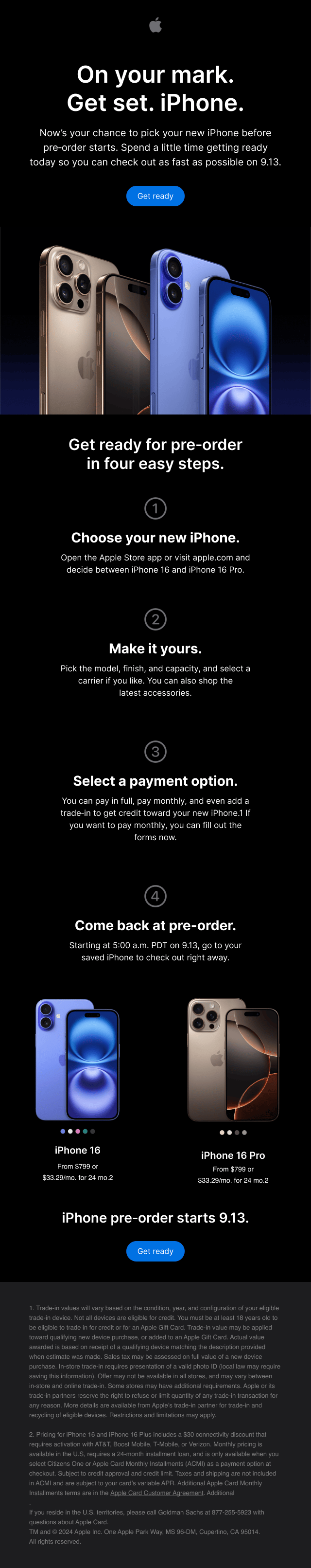 Apple email template (Classic)