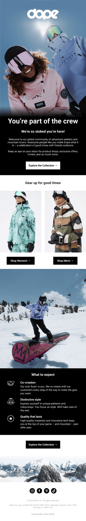 Dope email template
