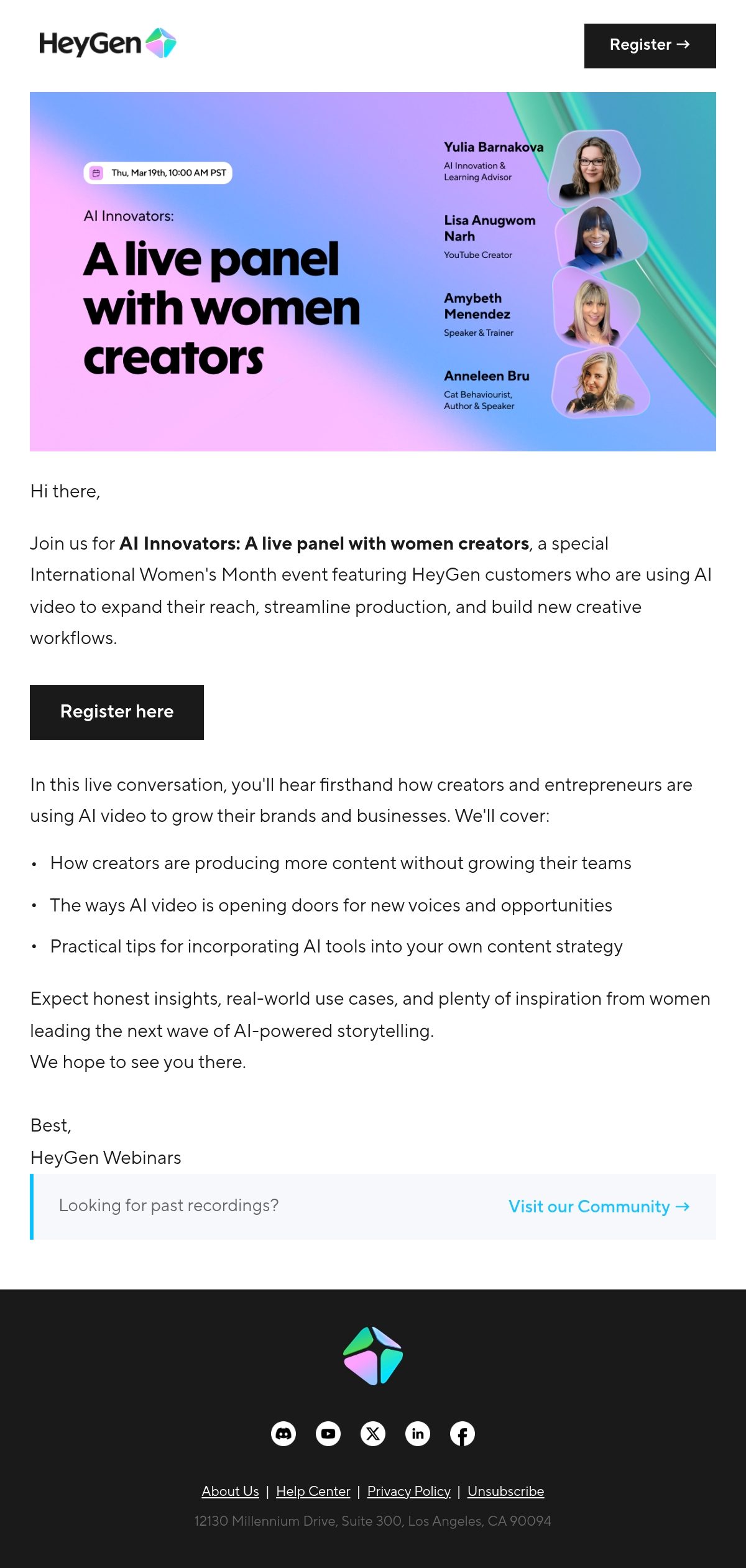 HeyGen webinar email