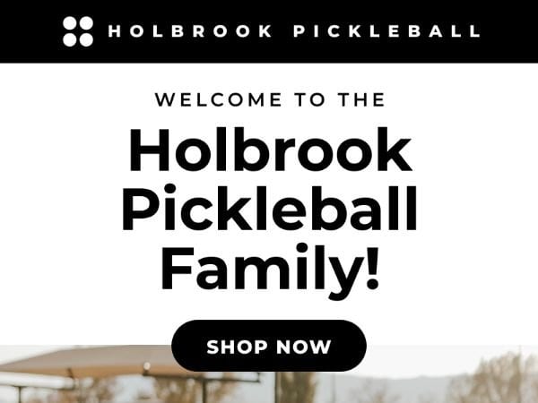 Holbrook Pickleball email design