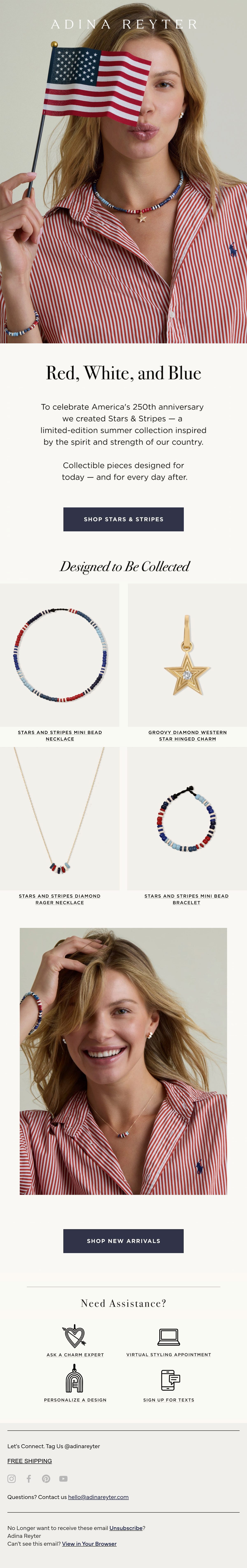 Adina Reyter 4th of july email