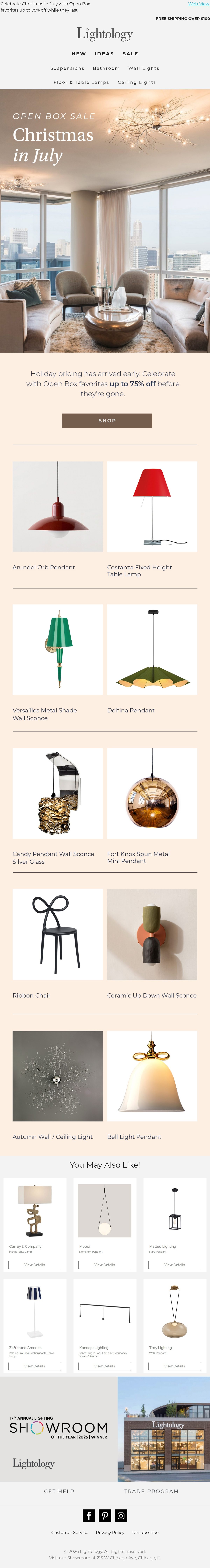 Lightology lighting email