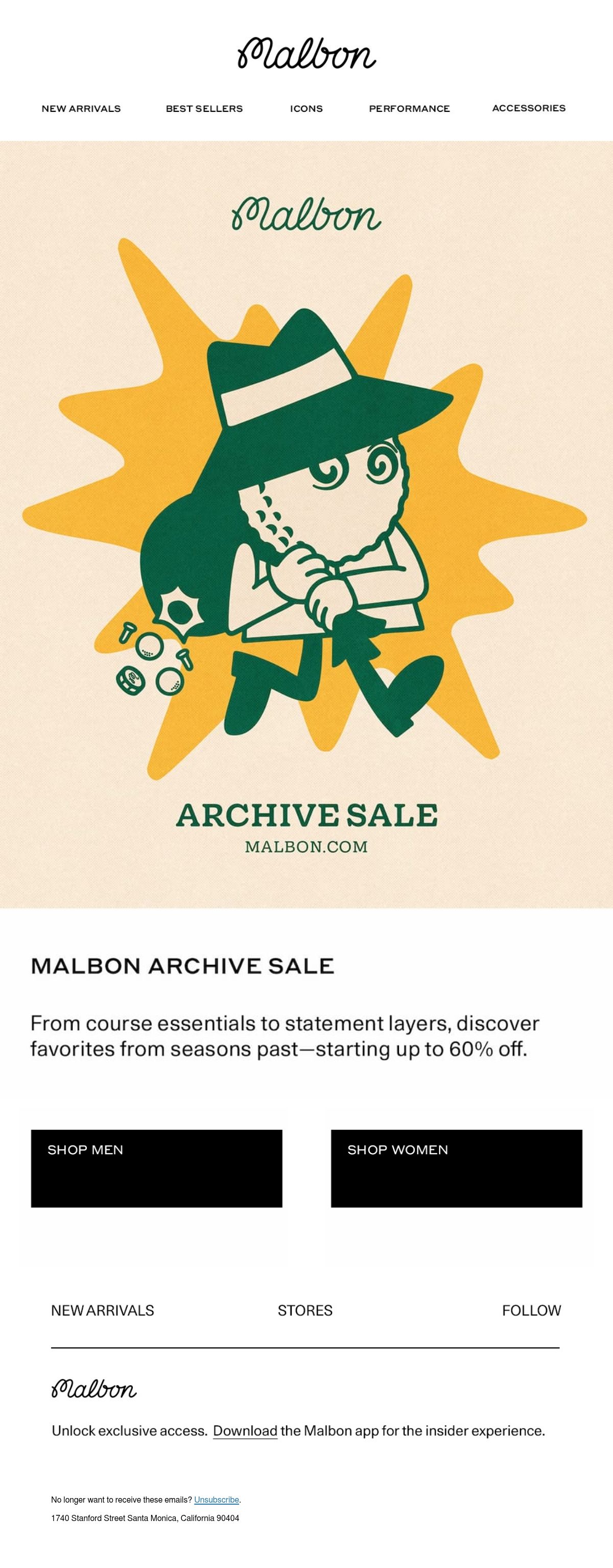 Malbon Golf golf email