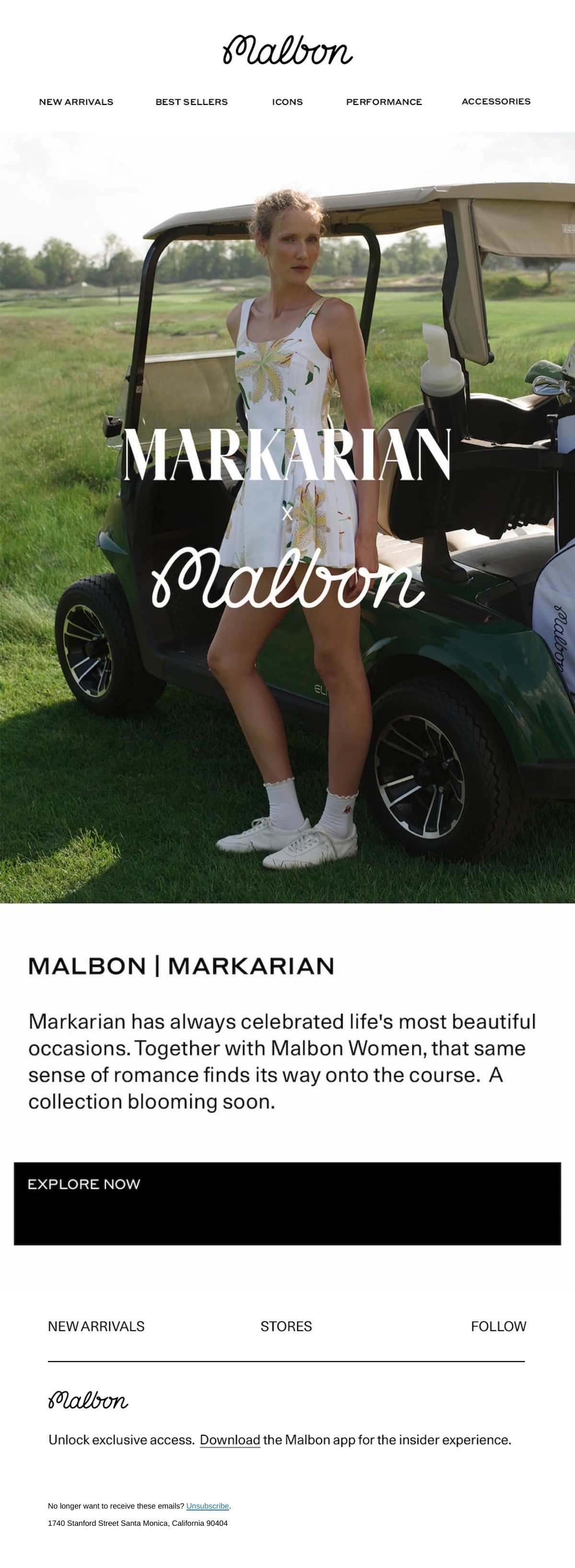 Malbon Golf golf email