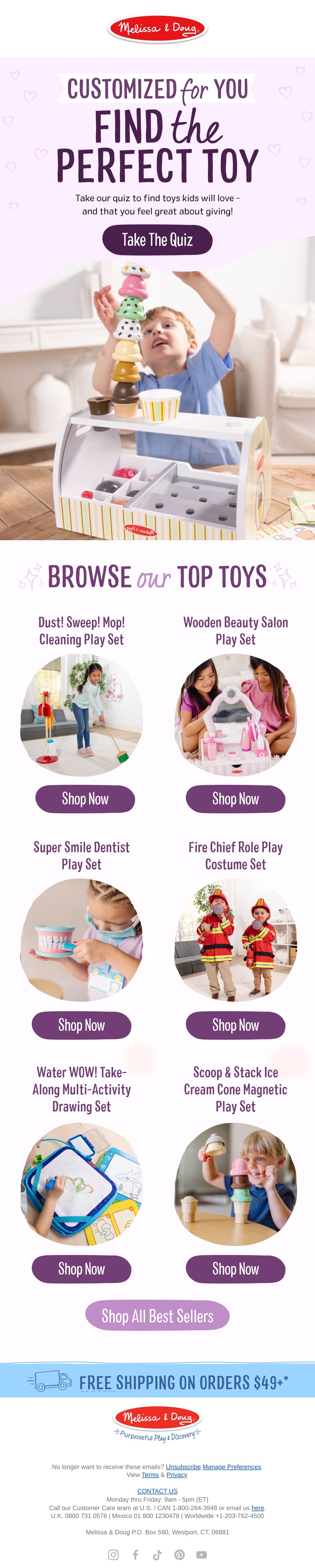 Melissa & Doug gift guide email