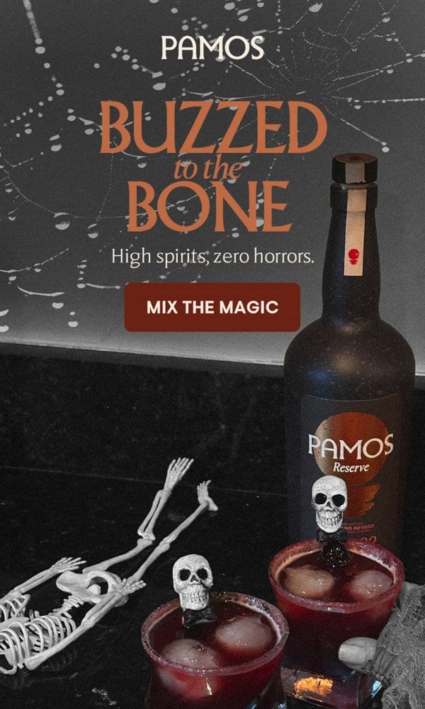 Pamos Halloween email: Buzzed to the Bone cocktail