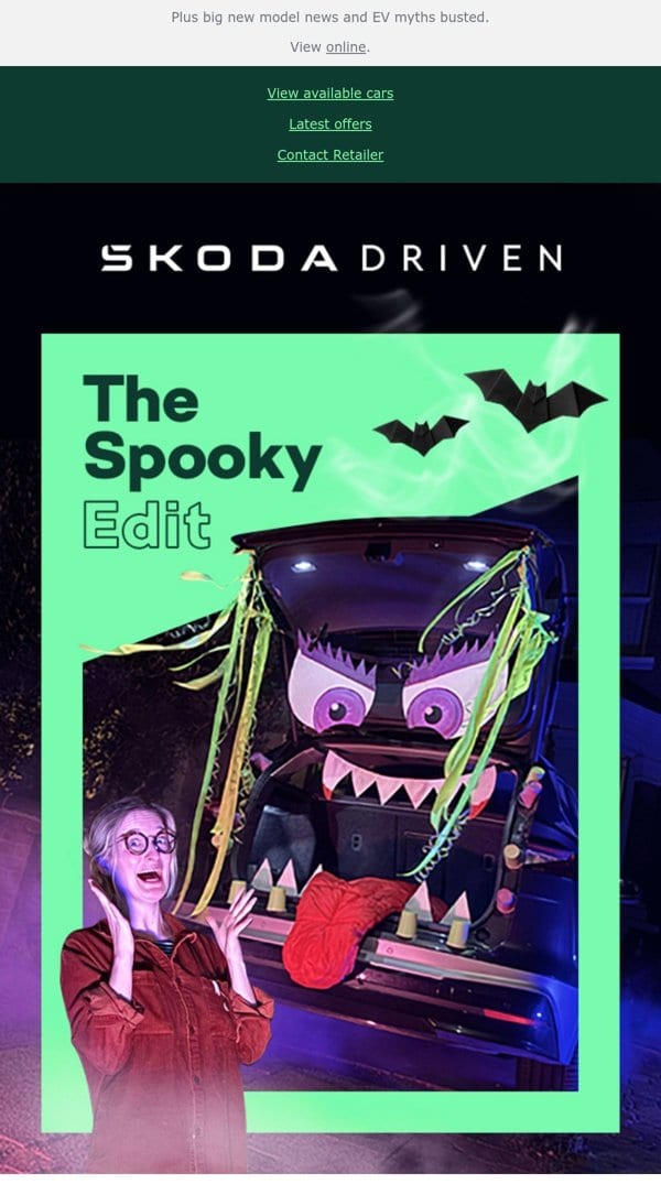 Skoda UK DRIVEN newsletter: The Spooky Edit