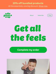 Who Gives A Crap Email Design