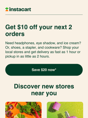 Instacart Promo Email
