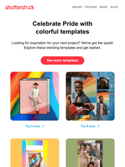 Shutterstock Email Design
