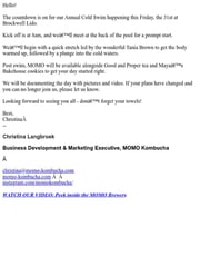 Email Inspiration from Christina Langbroek