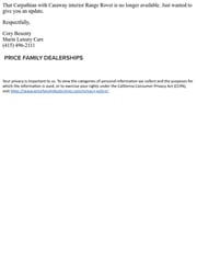 Email Inspiration from Cory Besenty