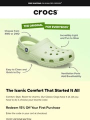 Email Inspiration from Crocs