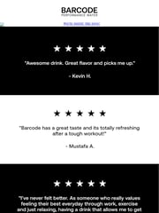 Email Inspiration from Drink Barcode