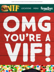 Email Inspiration from Farmer Boys
