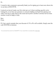 Email Inspiration from Fiona