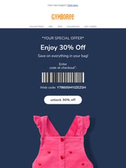 Email Inspiration from Gymboree