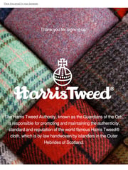 Email Inspiration from Harris Tweed Authority