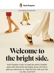 Email Inspiration from Hush Puppies