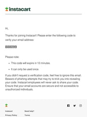 Email Inspiration from Instacart