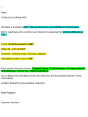 Email Inspiration from Jasmine Sanders