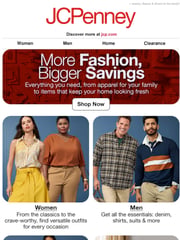 Email Inspiration from JCPenney