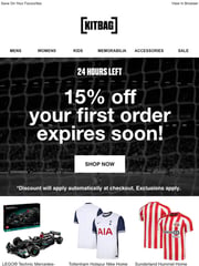 Email Inspiration from Kitbag