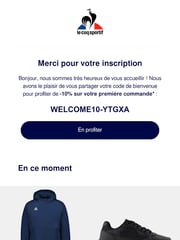 Email Inspiration from Le Coq Sportif