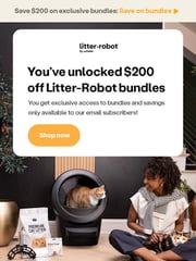 Email Inspiration from Litter-Robot