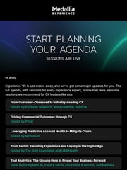 Email Inspiration from Medallia Experience '25