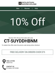 Email Inspiration from Mountain Warehouse