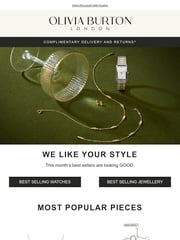 Email Inspiration from Olivia Burton