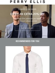 Email Inspiration from Perry Ellis