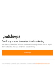 Email Inspiration from Petaluma