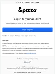 Email Inspiration from &pizza Rewards