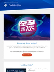 Email Inspiration from PlayStation