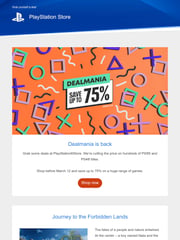 Email Inspiration from PlayStation