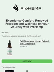 Email Inspiration from ProHEMP