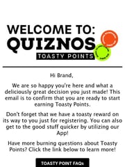 Email Inspiration from Quiznos